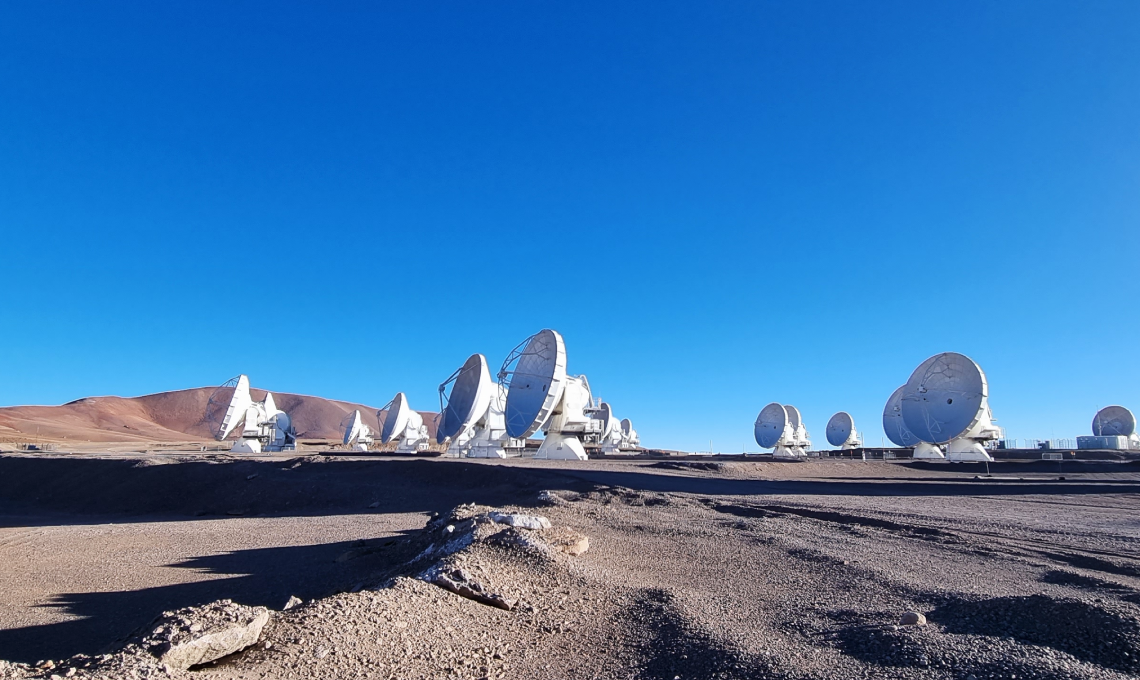 View of Chajnantor ALMA Observatory